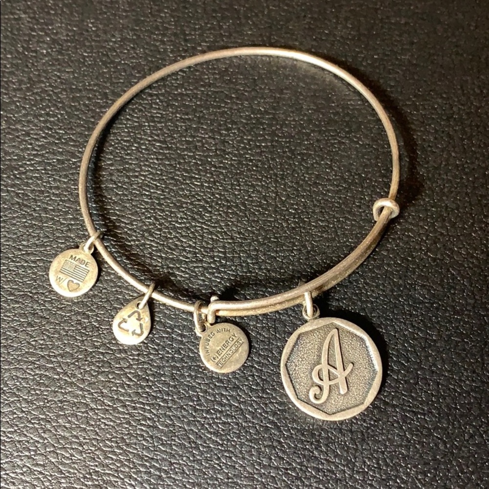 Letter A charm bracelet Alex and Ani
